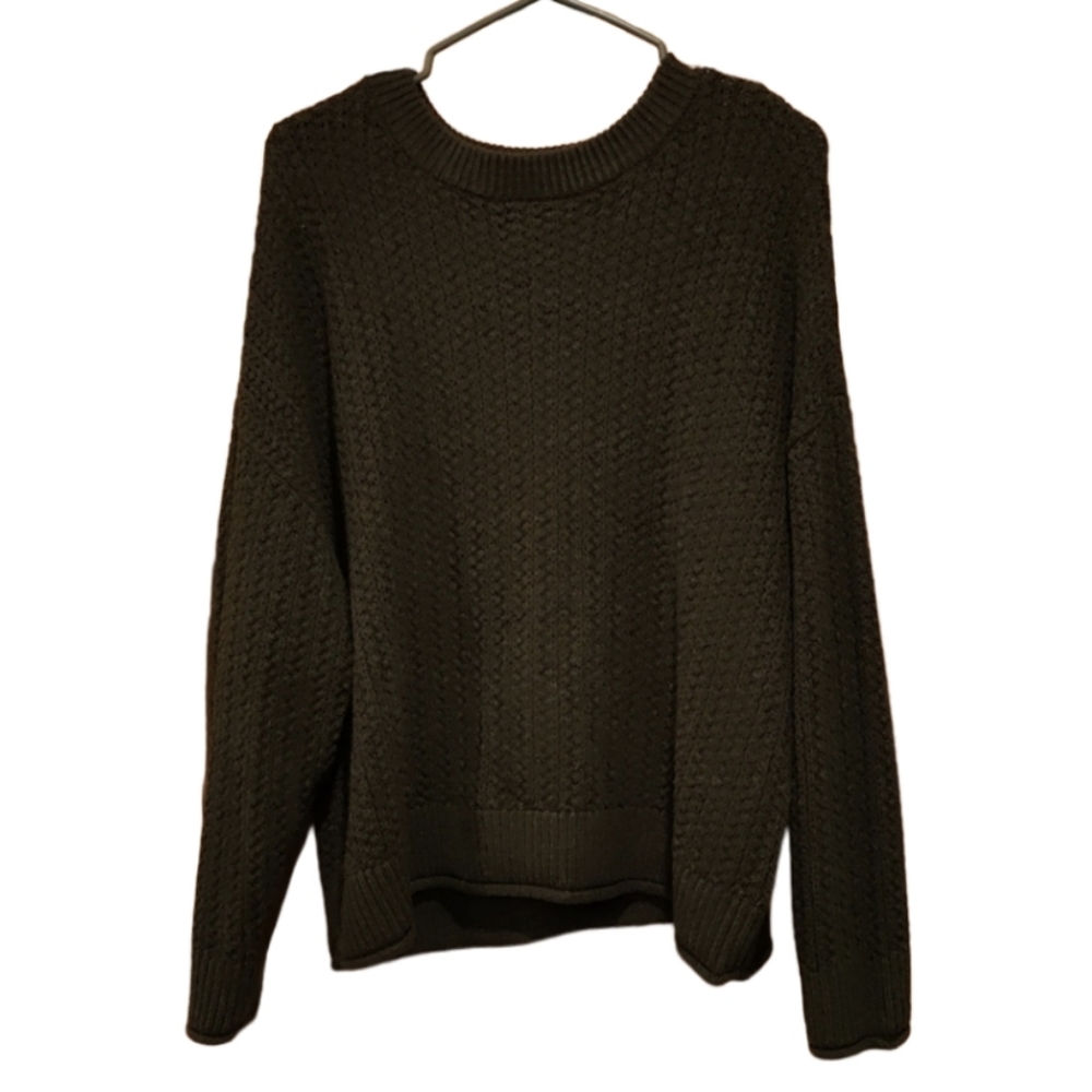 Universal Thread XL Dark Green Knit Long Sleeve Crew Neck Sweater